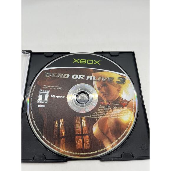 Dead or Alive 3 (Microsoft Xbox, 2001) Tested - Picture 4 of 6